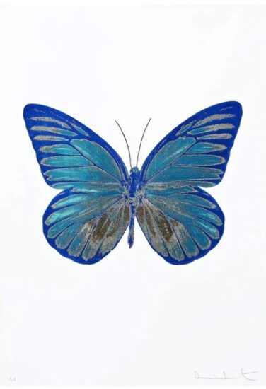 Damien Hirst Foil, The Souls I (topaz, oriental gold, Westminister blue), 2010