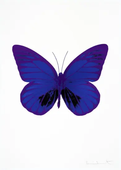 Damien Hirst Foil, The Souls I (Westminster blue, raven black, imperial purple), 2010