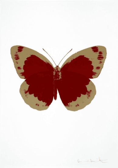 Damien Hirst Foil, The Souls II (chilli red, cool gold), 2010