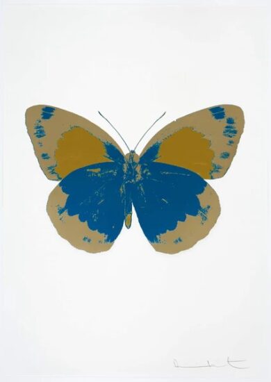 Damien Hirst Foil, The Souls II (cool gold, oriental gold, turquoise), 2010