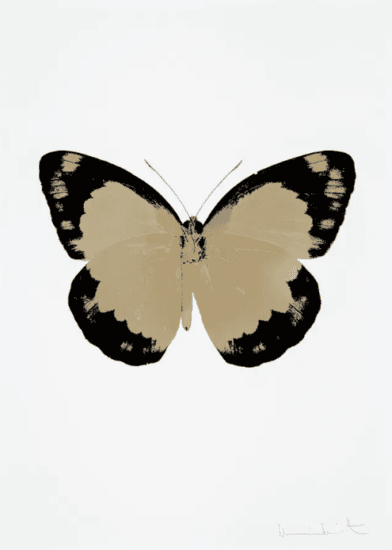 Damien Hirst Foil, The Souls II (cool gold, raven black, blind impression), 2010