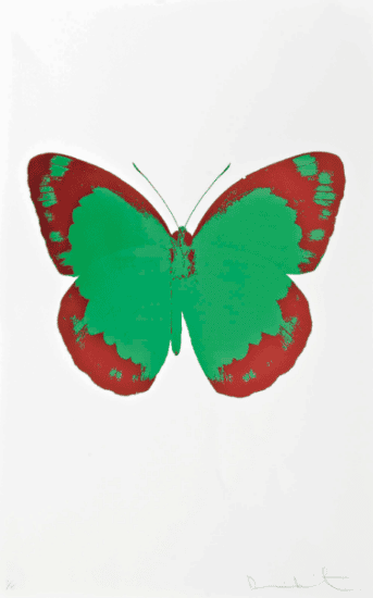 Damien Hirst Foil, The Souls II (emerald green, burgundy and blind impression), 2010