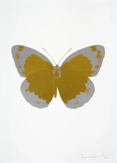 Damien Hirst Foil, The Souls II (oriental gold, silver gloss, blind impression), 2010