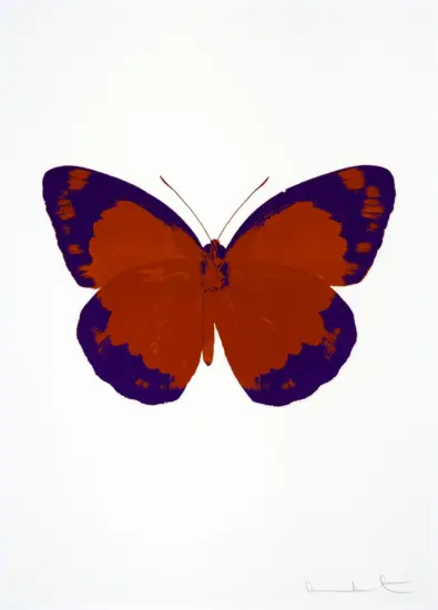 Damien Hirst Foil, The Souls II (prairie copper, imperial purple, blind impression), 2010