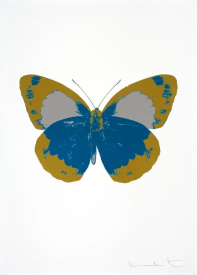 Damien Hirst Foil, The Souls II (turquoise, oriental gold, silver gloss), 2010