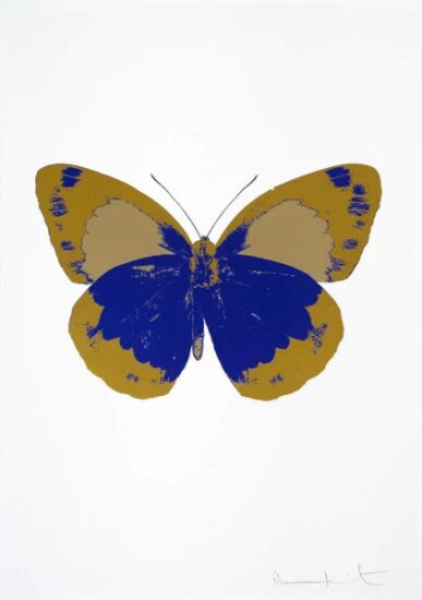 Damien Hirst Foil, The Souls II (Westminster blue, oriental gold), 2010