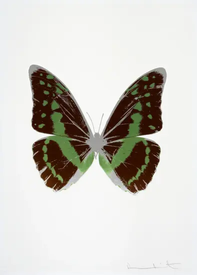 Damien Hirst Foil, The Souls III (chocolate, leaf green, silver gloss), 2010