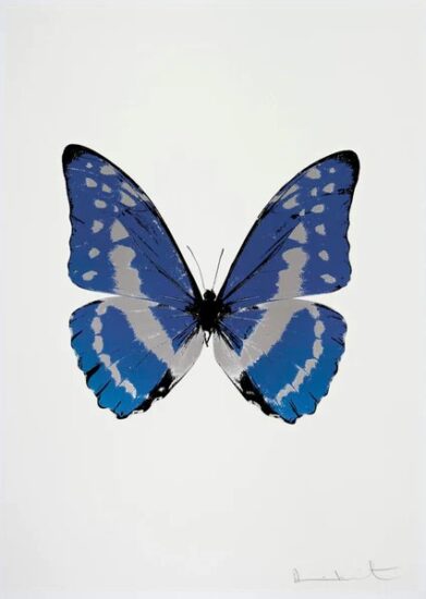 Damien Hirst Foil, The Souls III (frost blue, silver gloss, raven black), 2010