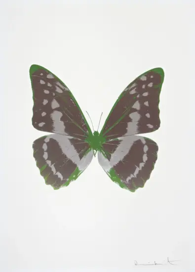 Damien Hirst Foil, The Souls III (gunmetal, silver gloss, leaf green), 2010