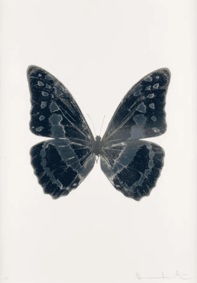 Damien Hirst Foil, The Souls III (gunmetal, silver gloss, oriental gold), 2010