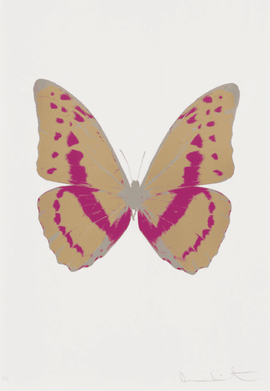 Damien Hirst Foil, The Souls III (hazy gold, fuchsia pink, silver gloss), 2010