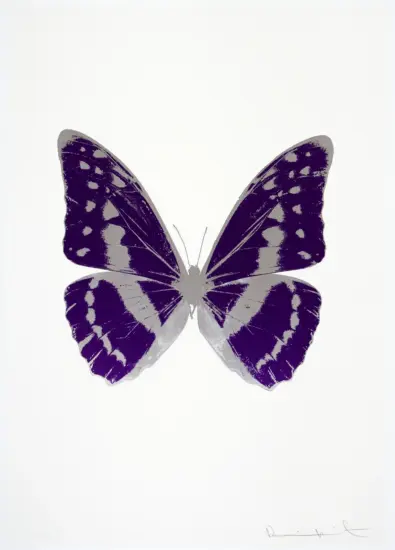 Damien Hirst Foil, The Souls III (imperial purple, silver gloss), 2010