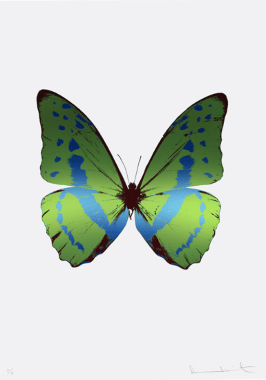 Damien Hirst Foil, The Souls III (leaf green, frost blue, burgundy), 2010