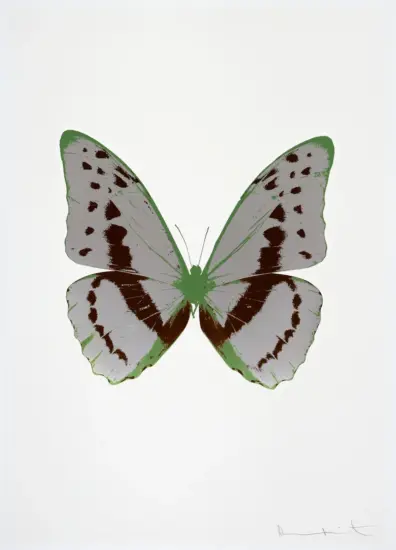 Damien Hirst Foil, The Souls III (silver Gloss, chocolate, leaf green), 2010