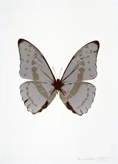 Damien Hirst Foil, The Souls III (silver gloss, smoke, chocolate), 2010