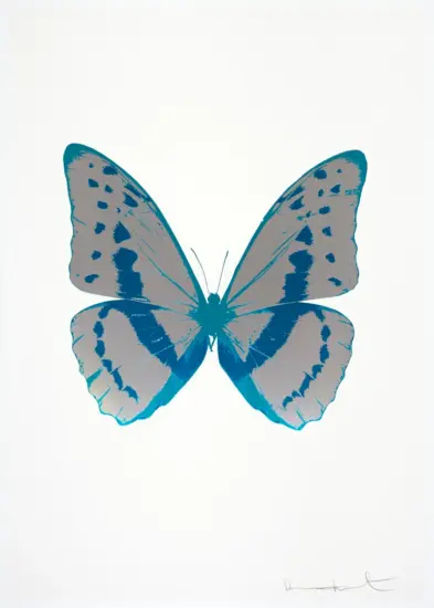 Damien Hirst Foil, The Souls III (silver gloss, turquoise, topaz), 2010