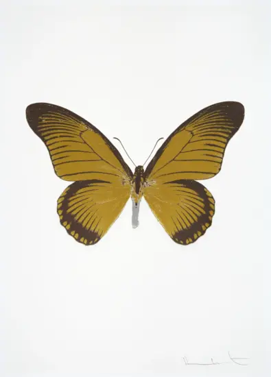 Damien Hirst Foil, The Souls IV (oriental gold, gunmetal, silver gloss), 2010