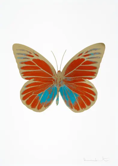 Damien Hirst Foil, The Souls IV (prairie copper, topaz, cool gold), 2010