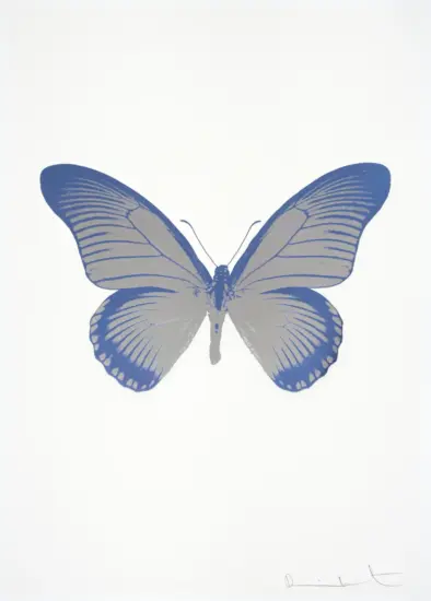 Damien Hirst Foil, The Souls IV (silver gloss cornflower blue), 2010