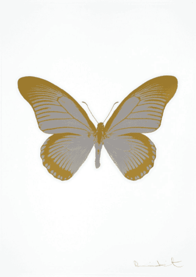 Damien Hirst Foil, The Souls IV (silver gloss, oriental gold), 2010