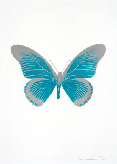 Damien Hirst Foil, The Souls IV (topaz, silver gloss), 2010