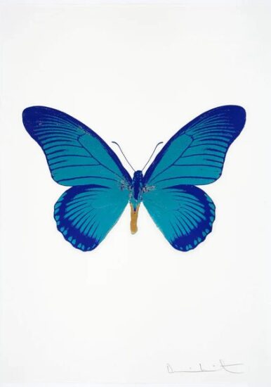 Damien Hirst Foil, The Souls IV (topaz, Westminster blue, African gold), 2010