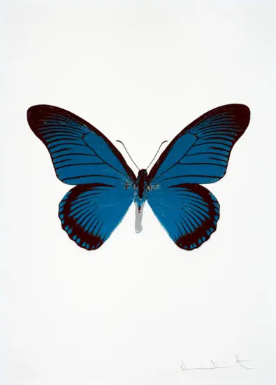 Damien Hirst Foil, The Souls IV (turquoise, burgundy, silver gloss), 2010