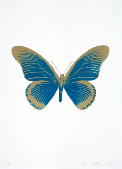 Damien Hirst Foil, The Souls IV (turquoise, cool gold), 2010