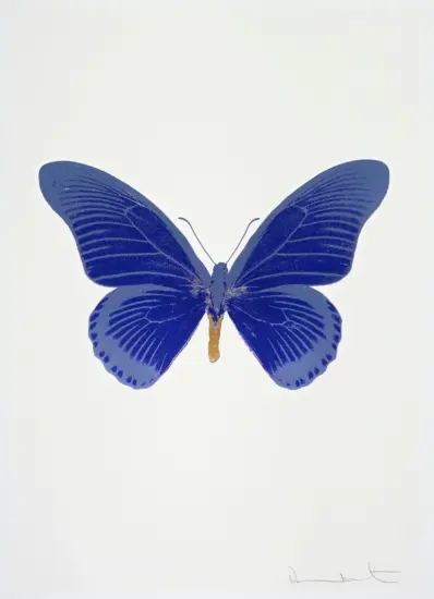 Damien Hirst Foil, The Souls IV (Westminster blue, cornflower blue, African gold), 2010