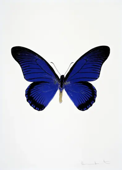 Damien Hirst Foil, The Souls IV (Westminster blue, raven black, cool gold), 2010