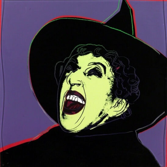 Andy Warhol Screen Print, The Witch, from The Myths Series, 1981