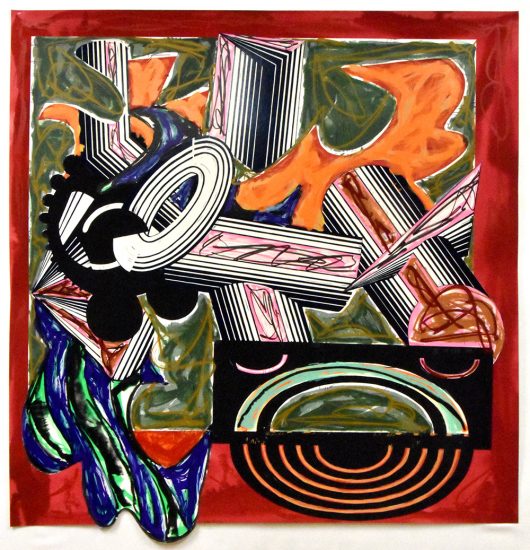 Frank Stella Collage, Then Came a Dog and Bit the Cat, from Illustrations after El Lissitzky’s Had Gadya, 1984