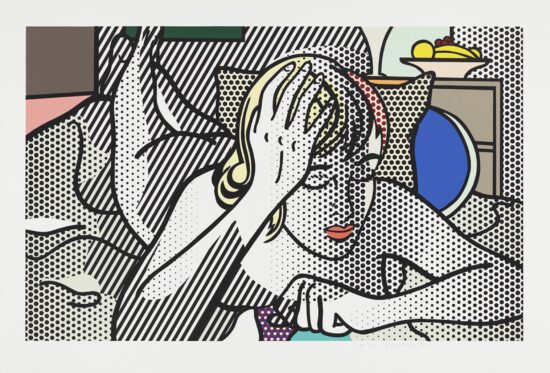 Roy Lichtenstein Relief, Thinking Nude, 1994