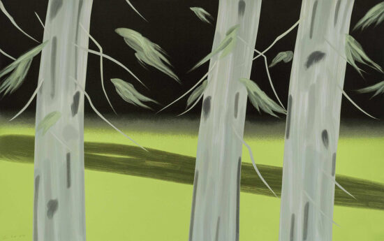 Alex Katz Silkscreen, Three Trees, 2018