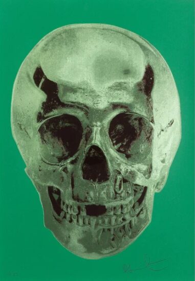 Damien Hirst Screen Print, Till Death Do Us Part (viridian leaf, green, chocolate), 2012