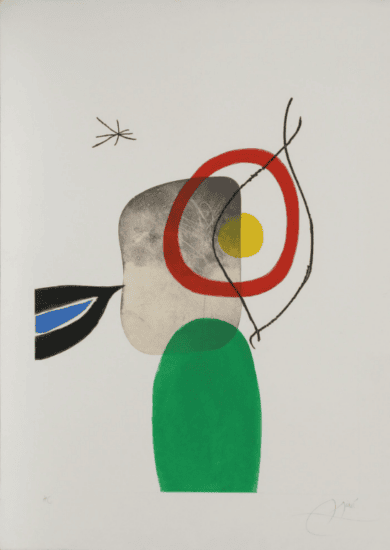 Joan Miró Etching Aquatint with Carborundum, Tir à L'Arc (Archery), 1972