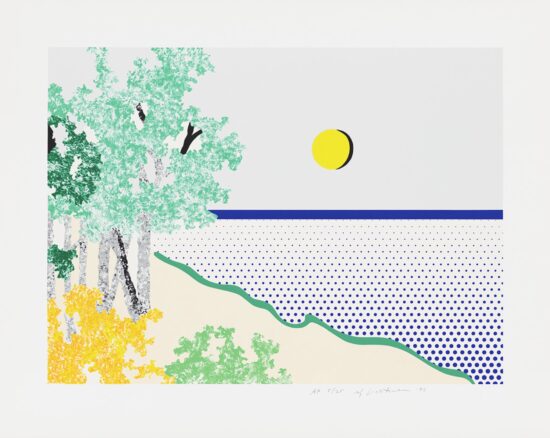 Roy Lichtenstein Screen Print, Titled, 1996