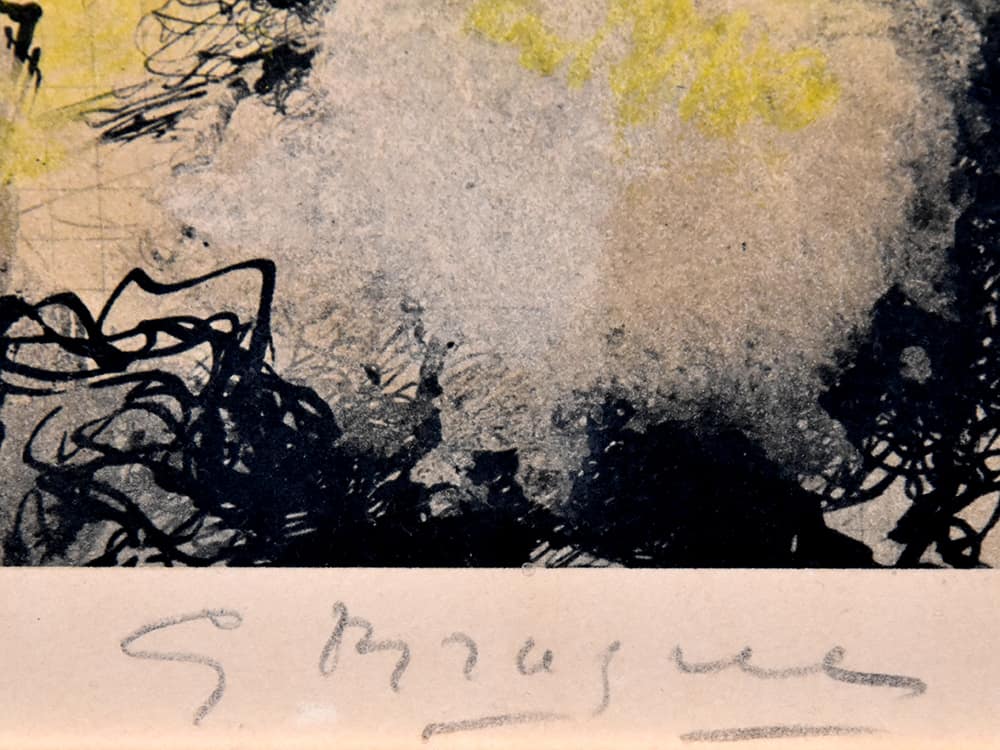 Georges Braque signature, Torero, 1950