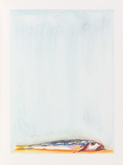 Wayne Thiebaud Lithograph, Trout Fishing in America, 2003