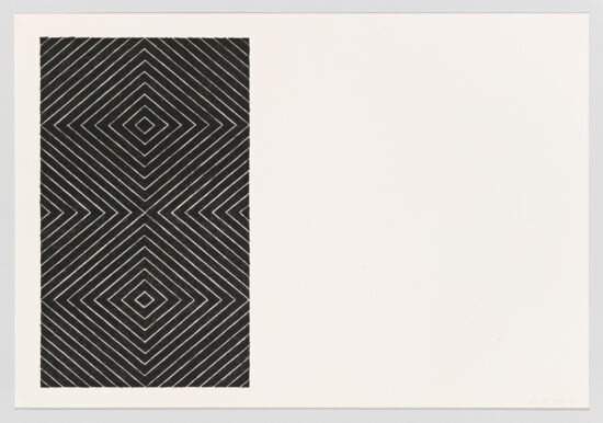 Frank Stella Lithograph, Tuxedo Park, from Black Series II, 1967