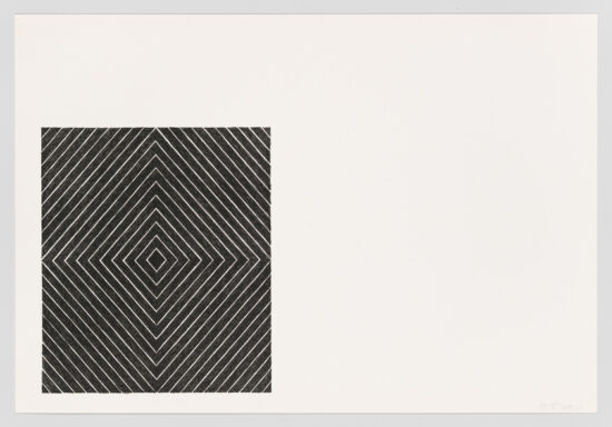 Frank Stella Lithograph, Jill, from Black Series II, 1967