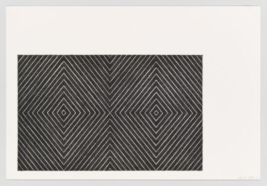 Frank Stella Lithograph, Delphine and Hippolyte, from Black Series II, 1967