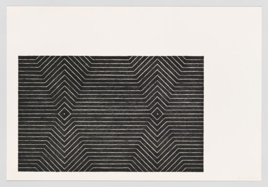 Frank Stella Lithograph, Gavotte, from Black Series II, 1967