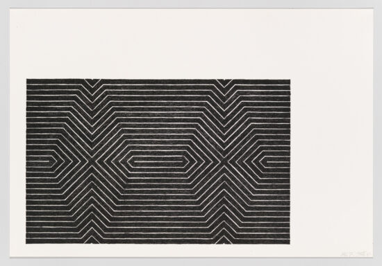 Frank Stella Lithograph, Turkish Mambo, from Black Series II, 1967