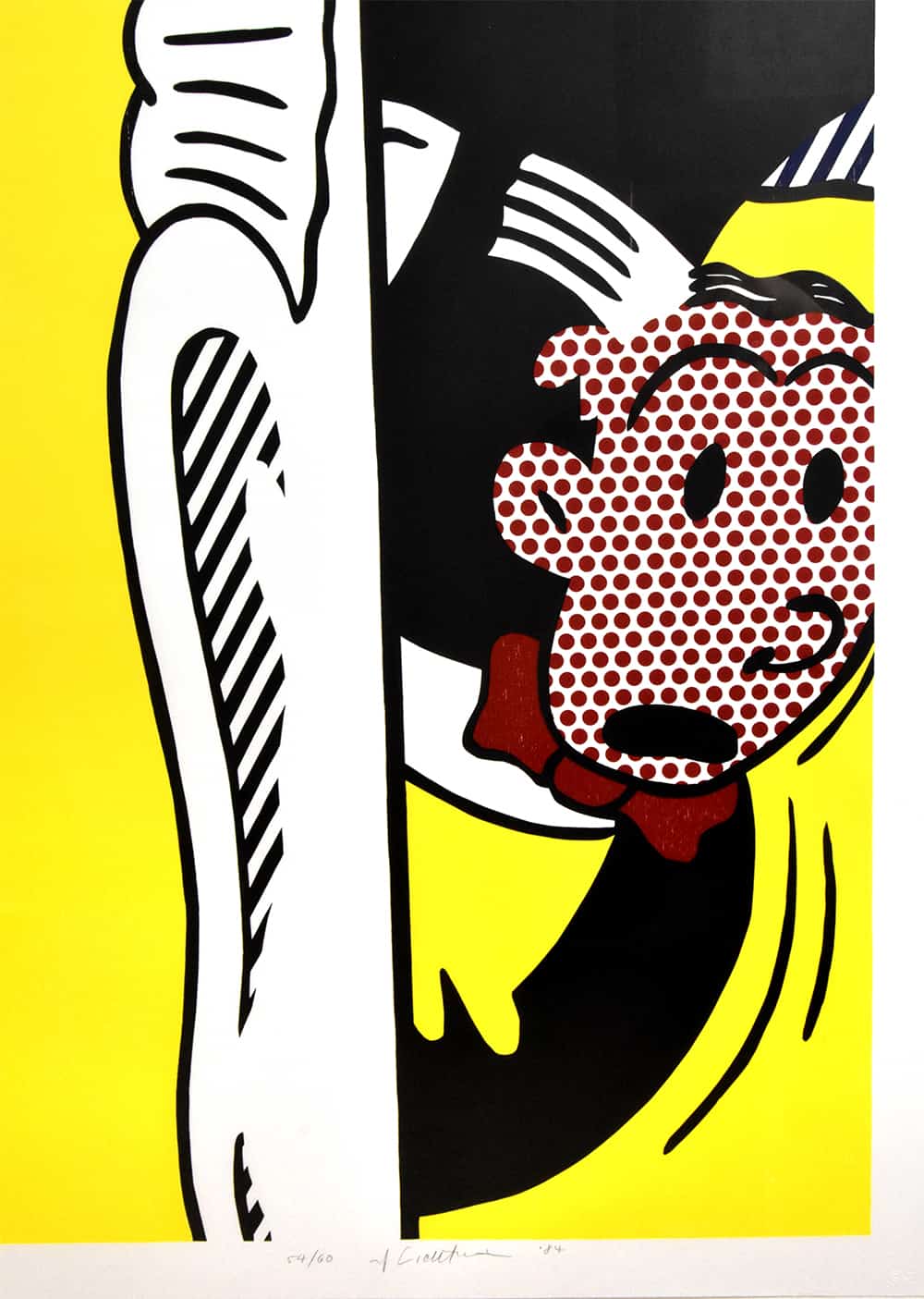 Roy Lichtenstein, Two Paintings: Dagwood, from Paintings, 1984, Woodcut