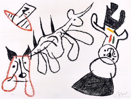 Joan Miró Lithograph, Ubu aux Baléares (Ubu of The Balearic Islands), 1971