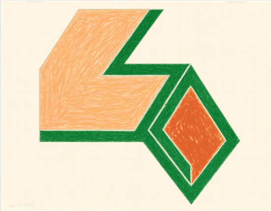 Frank Stella Lithograph, Effingham, from Eccentric Polygons, 1974