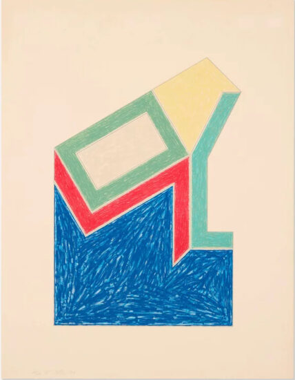 Frank Stella Lithograph, Moultonville, from Eccentric Polygons, 1974
