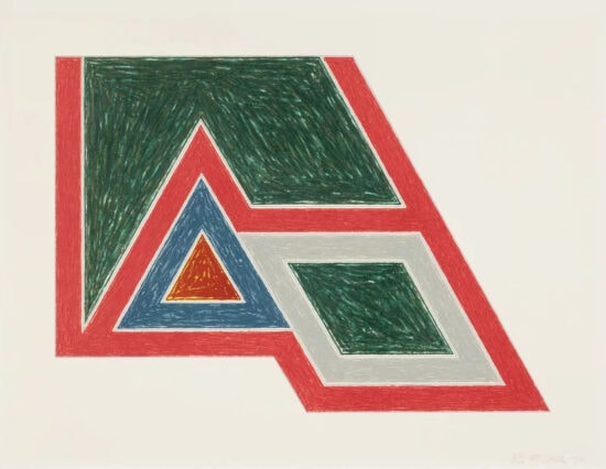 Frank Stella Lithograph, Sanbornville, from Eccentric Polygons, 1974