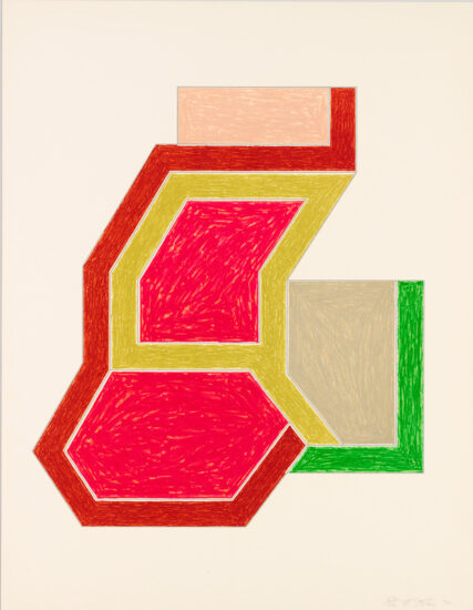 Frank Stella Lithograph, Sunapee, from Eccentric Polygons, 1974